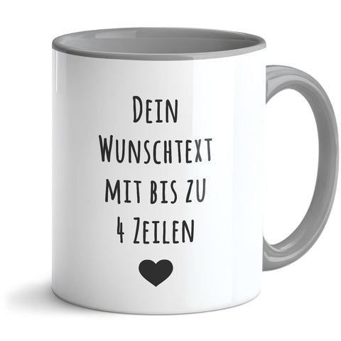 Bedruckte Tasse - Wunschtext - Personalisiert mit deinem Wunschmotiv