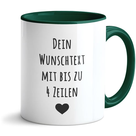 Bedruckte Tasse - Wunschtext - Personalisiert mit deinem Wunschmotiv
