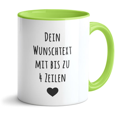 Bedruckte Tasse - Wunschtext - Personalisiert mit deinem Wunschmotiv