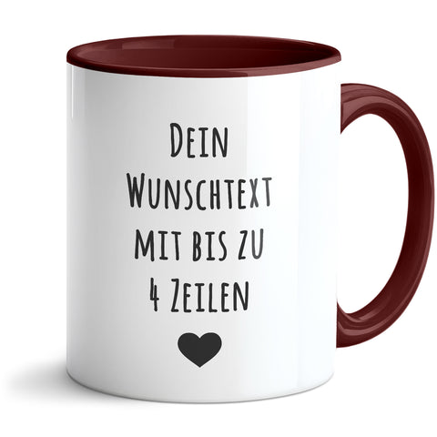 Bedruckte Tasse - Wunschtext - Personalisiert mit deinem Wunschmotiv