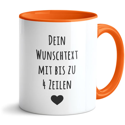 Bedruckte Tasse - Wunschtext - Personalisiert mit deinem Wunschmotiv