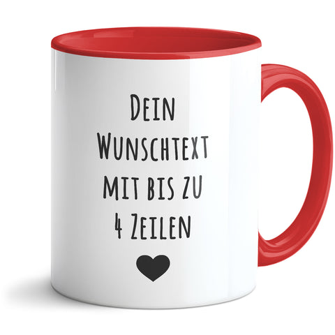 Bedruckte Tasse - Wunschtext - Personalisiert mit deinem Wunschmotiv