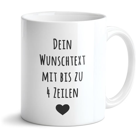 Bedruckte Tasse - Wunschtext - Personalisiert mit deinem Wunschmotiv