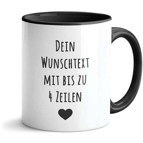 Bedruckte Tasse - Wunschtext - Personalisiert mit deinem Wunschmotiv