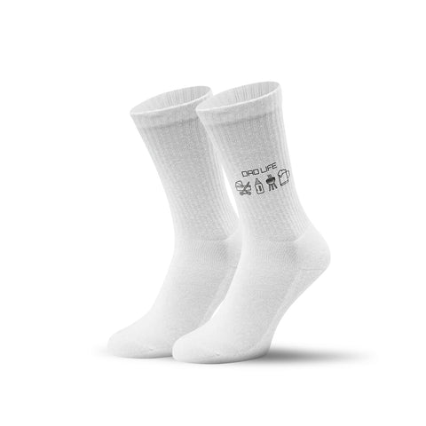 Tennissocken - Dad Life - personalisiert mit Namen