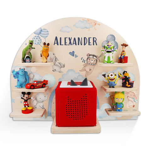 Toniebox Regal für Kinderzimmer - Ballon - Personalisiert mit Namen