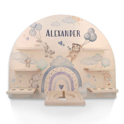 Toniebox Regal für Kinderzimmer - Ballon - Personalisiert mit Namen