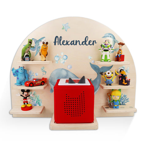 Toniebox Regal für Kinderzimmer - See - Personalisiert mit Namen