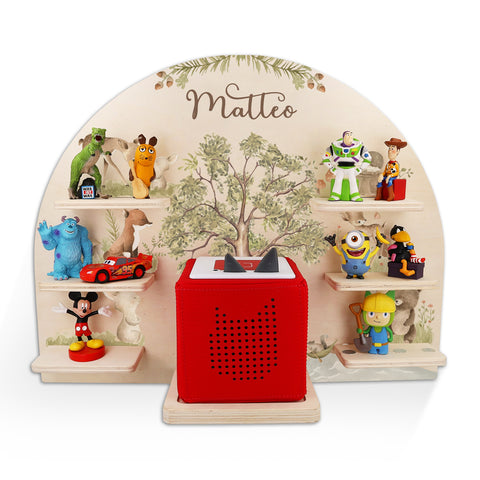 Toniebox Regal für Kinderzimmer - Waldtiere - Personalisiert mit Namen