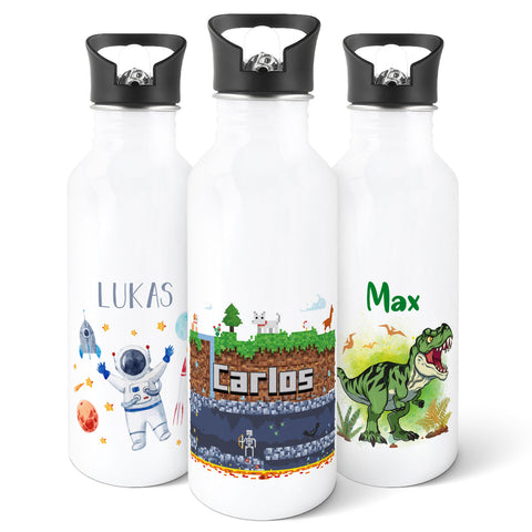 Bedruckte Trinkflasche aus Edelstahl - Pixelerde