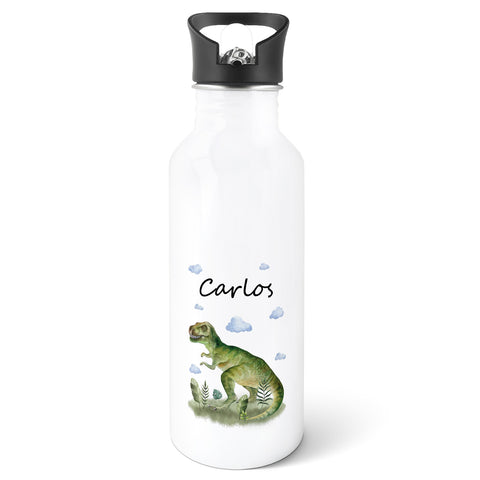 Bedruckte Trinkflasche aus Edelstahl - T-Rex V2