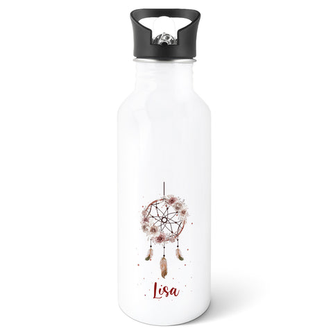 Bedruckte Trinkflasche aus Edelstahl - Traumfänger
