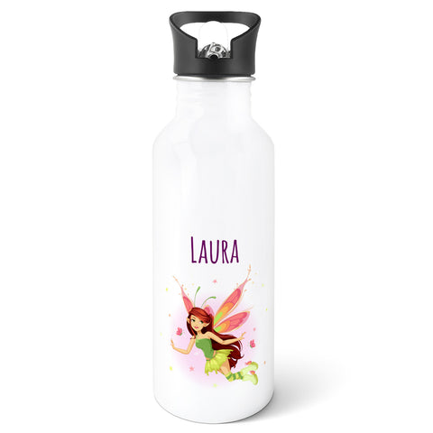Bedruckte Trinkflasche aus Edelstahl - Zauberfee