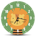 Wanduhr für Kinder im Löwen Design - mit UV Druck
