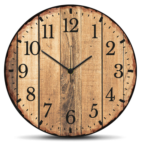 Wanduhr aus Holz Nature Love - mit UV Druck