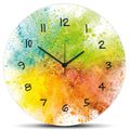 Wanduhr aus Holz Splash Love - mit UV Druck