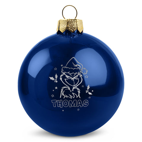 Gravierte Weihnachtskugel - Grinch