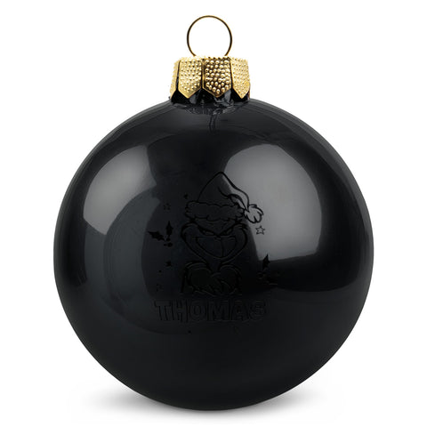 Gravierte Weihnachtskugel - Grinch
