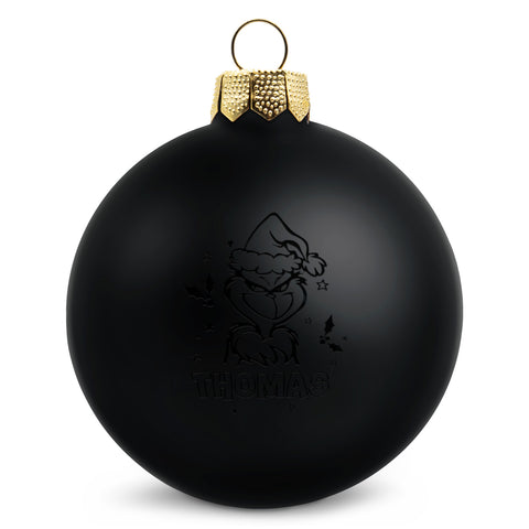 Gravierte Weihnachtskugel - Grinch