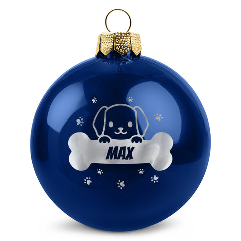 Gravierte Weihnachtskugel - Haustier - Hund & Katze