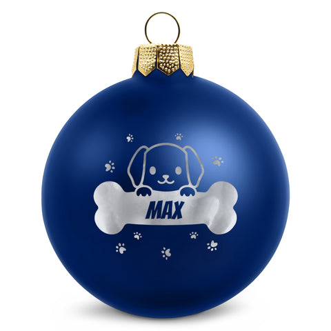 Gravierte Weihnachtskugel - Haustier - Hund & Katze