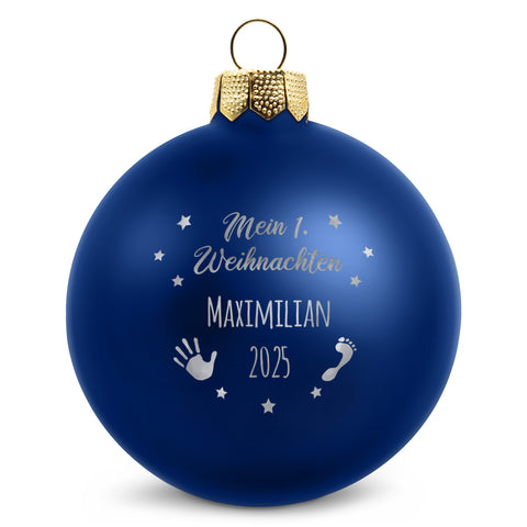Gravierte Weihnachtskugel - Mein erstes Weihnachten