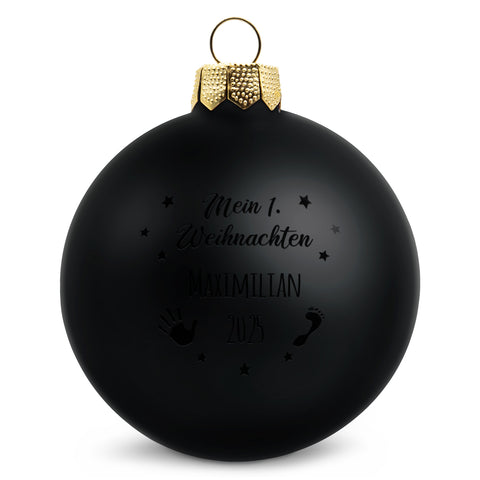 Gravierte Weihnachtskugel - Mein erstes Weihnachten