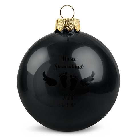 Gravierte Weihnachtskugel - Sternenkind