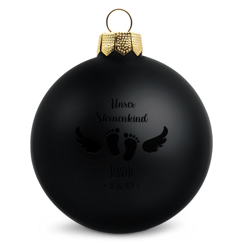 Gravierte Weihnachtskugel - Sternenkind