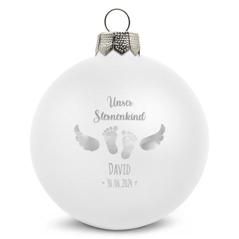 Gravierte Weihnachtskugel - Sternenkind