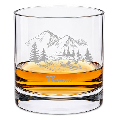Leonardo Whiskyglas mit Gravur "Mountain"
