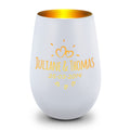 Deko Windlicht aus Glas mit Gravur - Sunshine - Personalisiert mit Namen & Datum