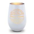 Deko Windlicht aus Glas mit Gravur - Nature Love - Personalisiert mit Name