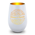 Deko Windlicht aus Glas mit Gravur - Nature Love - Personalisiert mit Name