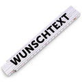 Zollstock 2 Meter mit Gravur oder Druck - Wunschname - Personalisiert mit Namen