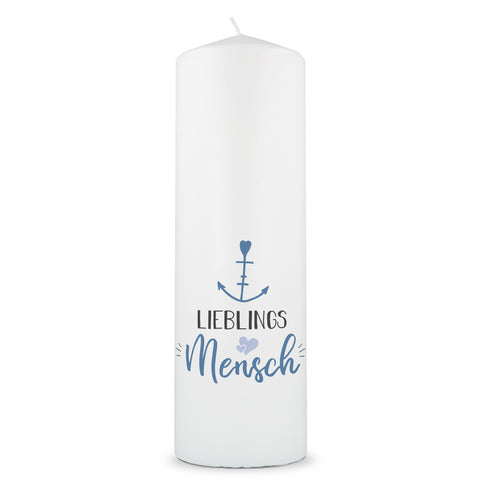 Große Kerze "Lieblingsmensch Anker"