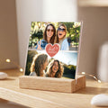 Beste Freunde Foto Geschenk aus Acrylglas mit zwei Fotos