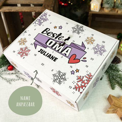 Personalisierter DIY Adventskalender mit Beste/Bester Design zum selbst Befüllen