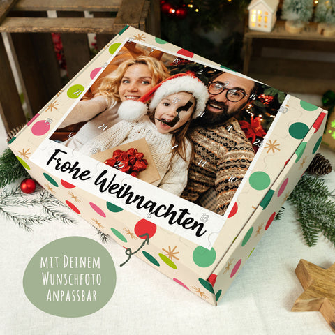 Personalisierter DIY Adventskalender mit Retro Foto Design zum selbst Befüllen