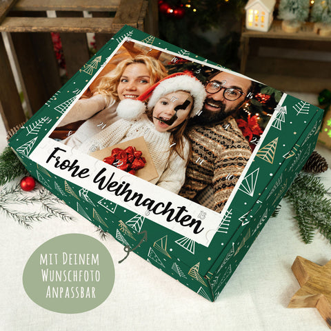 Personalisierter DIY Adventskalender mit Retro Foto Design zum selbst Befüllen
