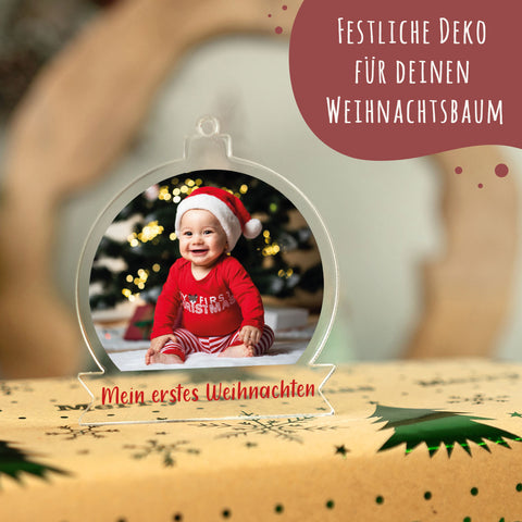 Christbaumschmuck aus Acryl - Foto - Weihnachtsanhänger