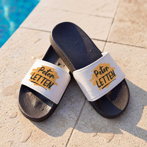 Personalisierte Badelatschen - Letten - Badeschuhe mit eigenem Namen