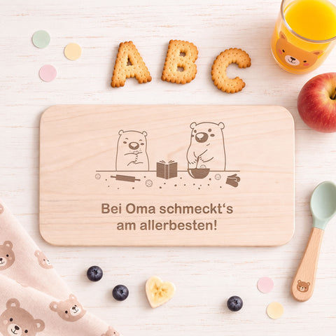 Frühstücksbrettchen Bei Oma schmeckt´s am allerbesten