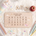 Frühstücksbrettchen mit Druckmotiv & Name - ABC Einhorn