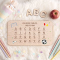 Frühstücksbrettchen mit Druckmotiv & Name - ABC Fußball