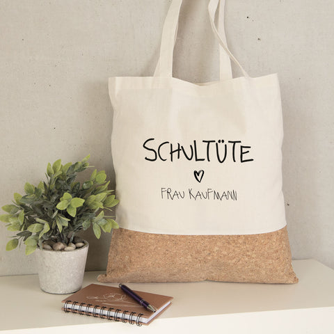 Einkaufstasche Kork - Schultüte
