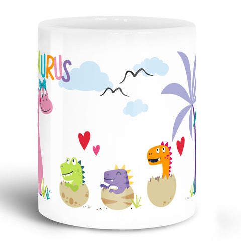 Bedruckte Tasse mit Spruch "Erziehersaurus"