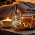 Flaschenlicht mit LED-Lichterkette und Gravur "I love you"