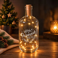 Flaschenlicht mit LED-Lichterkette im Wunscherfüller Design - Weihnachtsdeko zum Verschenken