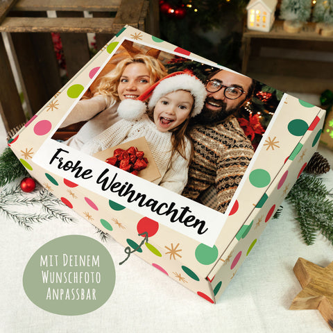 Personalisierte DIY Geschenkbox mit Retro Foto Design